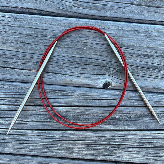 ChiaoGoo 60″ Red Lace US 6 (4mm) Circular Knitting Needle