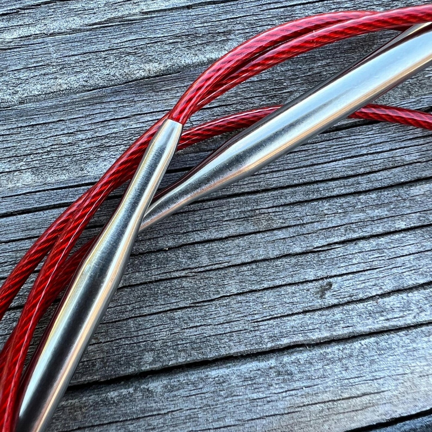 ChiaoGoo 60″ Red Lace US 6 (4mm) Circular Knitting Needles